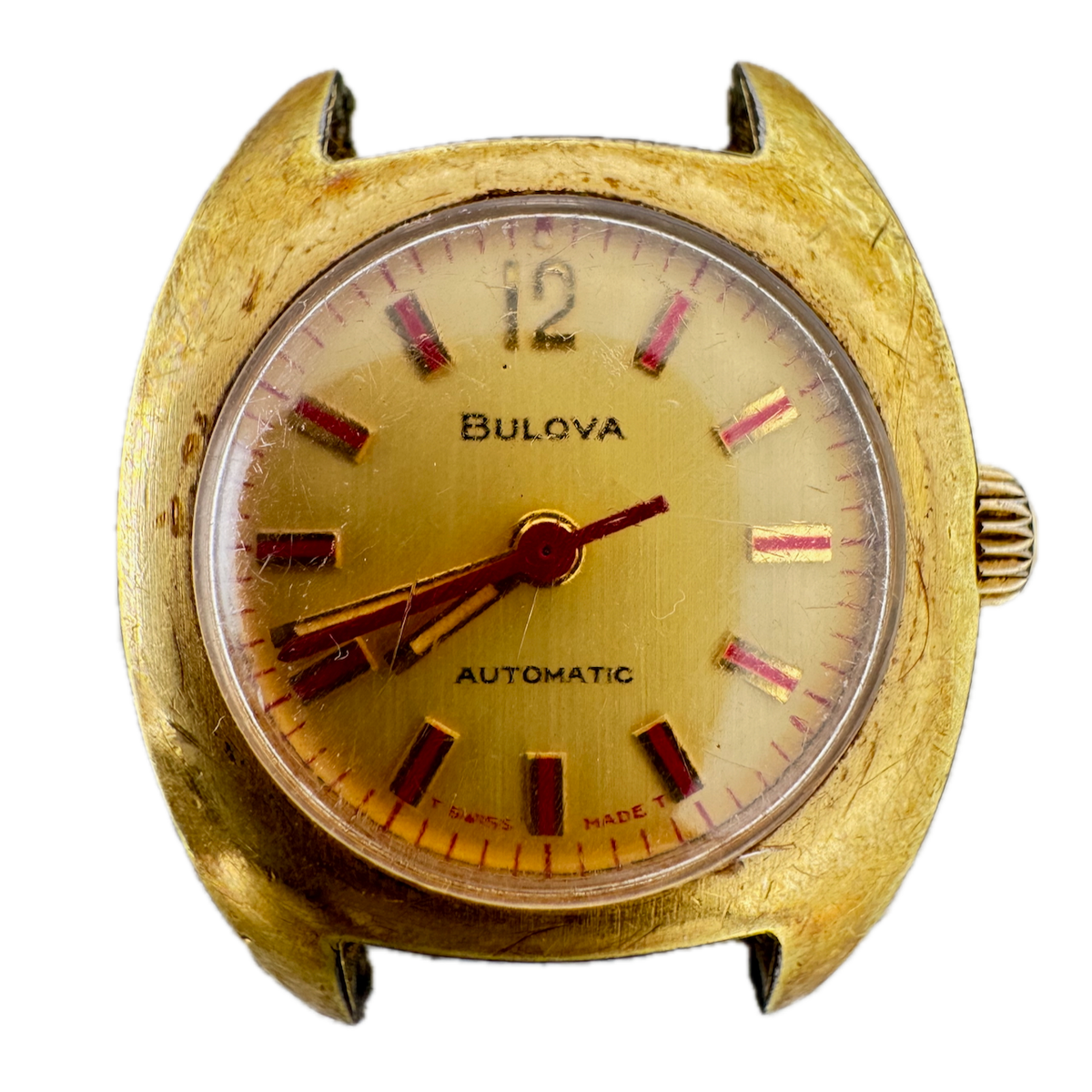 Vintage 22mm 1972 Bulova 3078 17 Jewel Ladies Wristwatch 78CAC Gold Plated