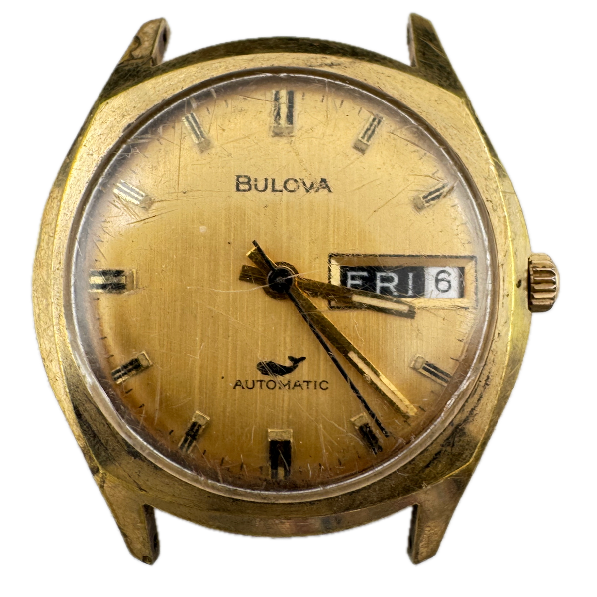 Vintage 1971 Bulova Sea King Day Date Men's Automatic Wristwatch 11 ANACB Swiss