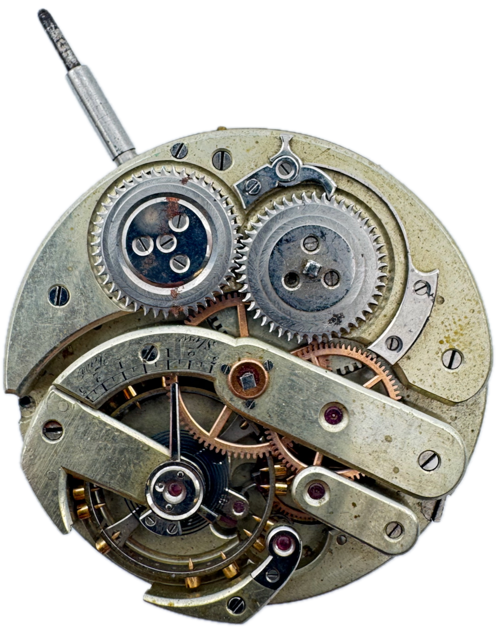 Antique 47mm Paul Beeton Geneva Mechanical Pocket Watch Movement Swiss