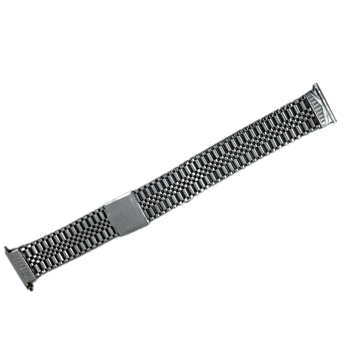 Vintage 20mm Gemex Men's Wristwatch Bracelet Chrome Plated Mesh USA Early