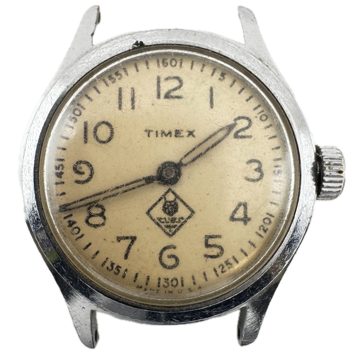 Vintage Timex Cubs Scout Men's Mechanical Wristwatch USA Steel & Chrome