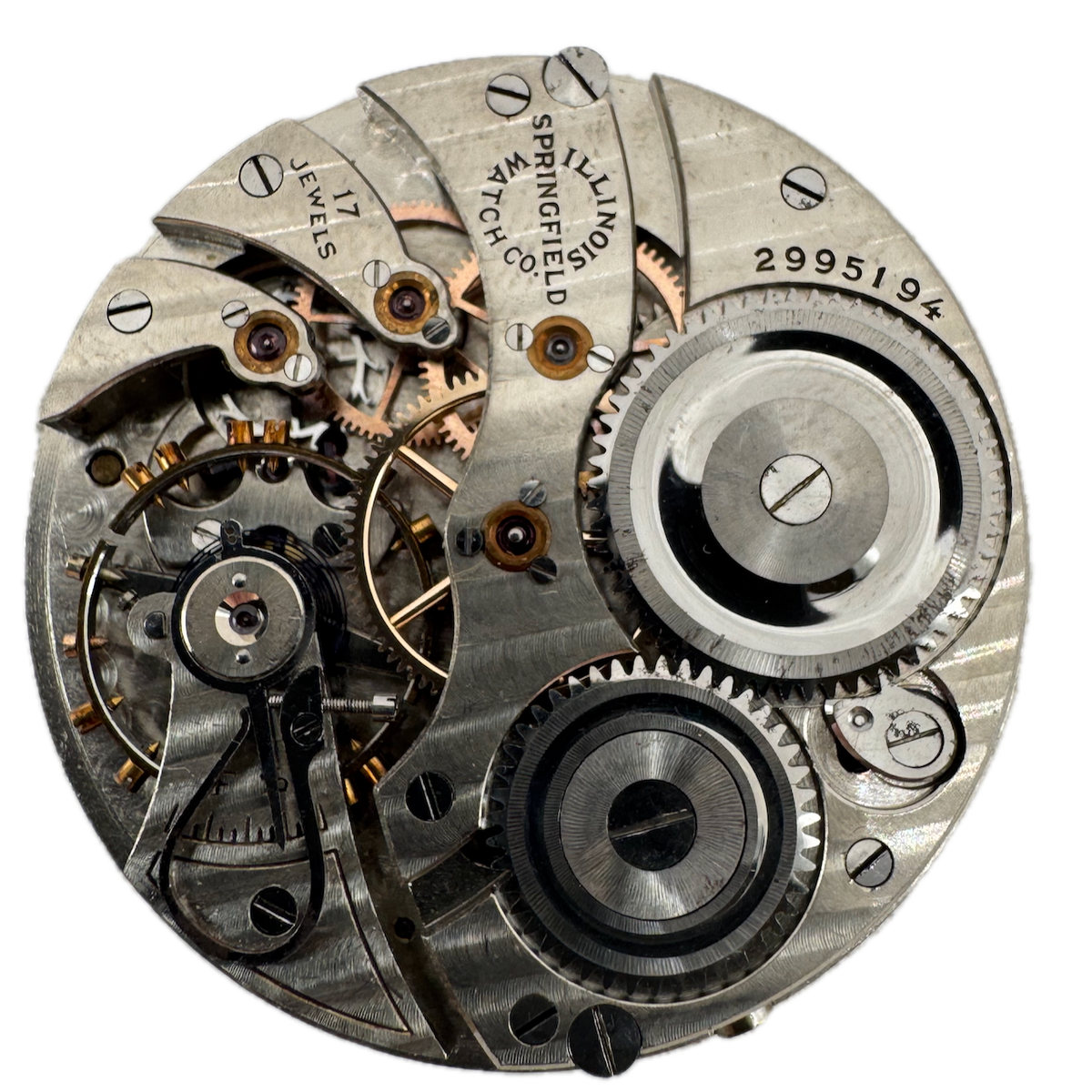 Antique 12s 1916 Illinois 17 Jewel Mechanical Pocket Watch Movement 404 USA