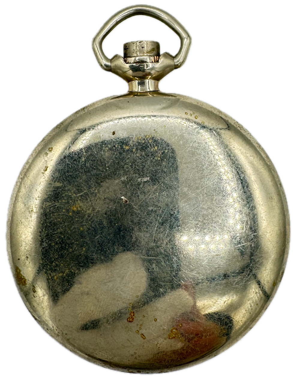 Antique 16 Size Crescent Swingout Open Face Pocket Watch Case Nickel AlloyUSA