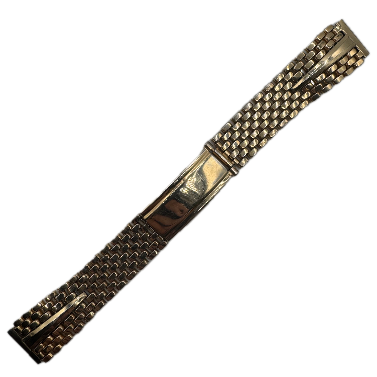 Vintage 16mm Gemex Men's Wristwatch Bracelet Gold FIlled Converta Deployant