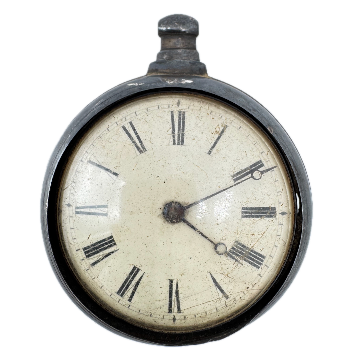 Antique 18s Dudley Double Case Key Wind Open Face Pocket Watch Swiss Made