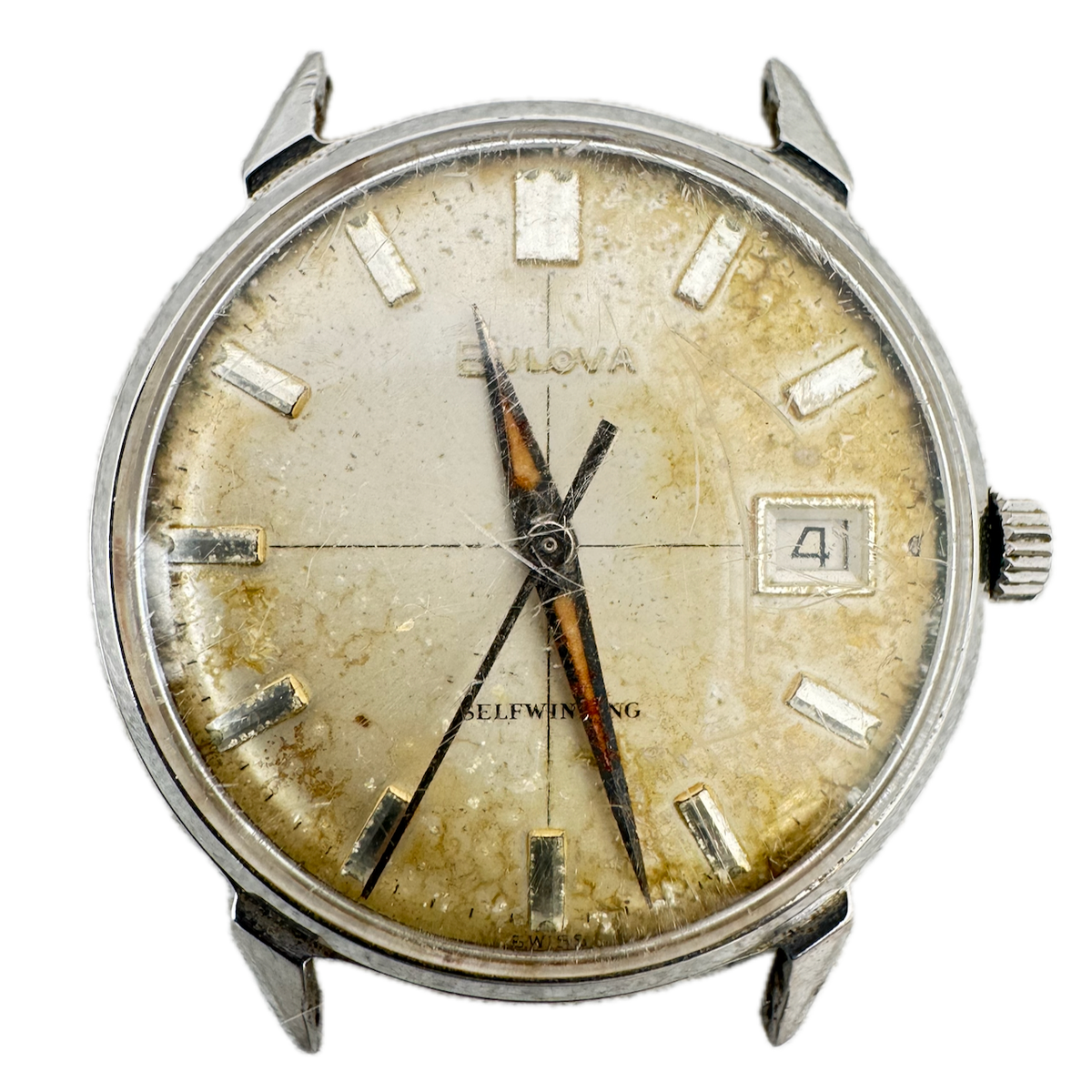 Vintage 33mm 1964 Bulova Crosshair 17 Jewel Men's Automatic Wristwatch 11ALACD