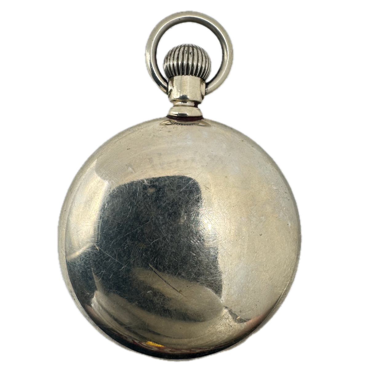 Antique 18s Crescent Swingout Open Face Pocket Watch Case Nickel Alloy USA