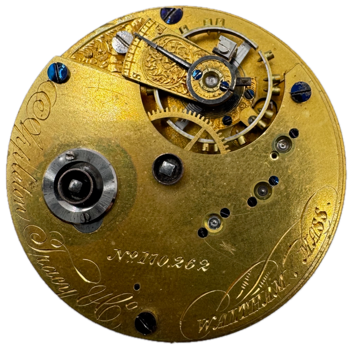 Antique 16s 1865 Appleton Tracy Civil War 15j Pocket Watch Movement Waltham