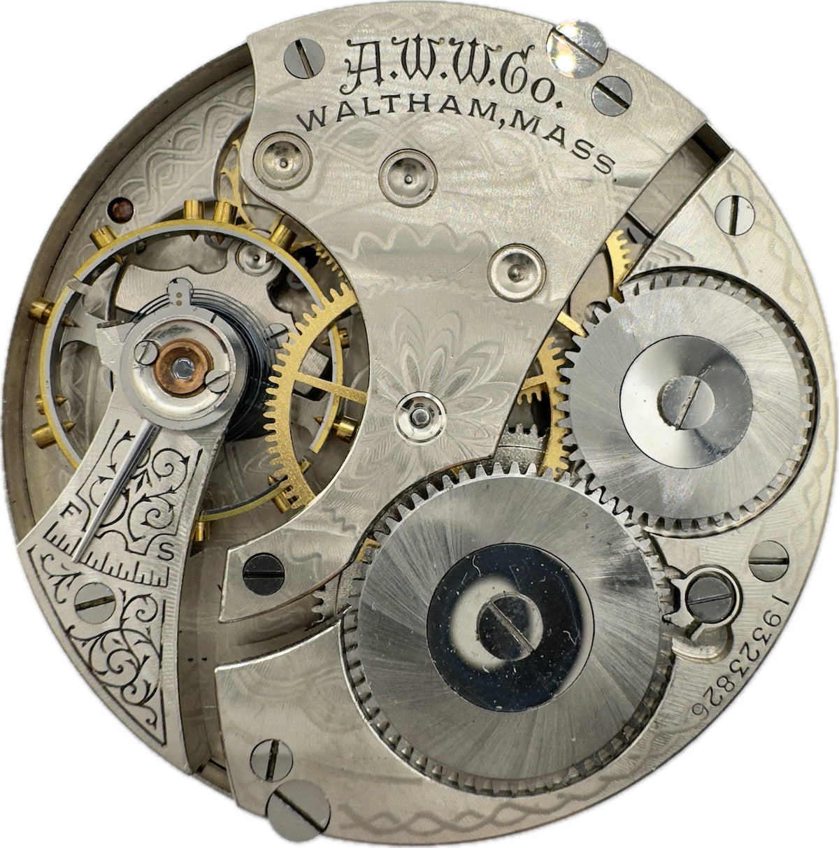Antique 16 Size Waltham Mechanical Hunter Pocket Watch Movement Grade 610 Runs