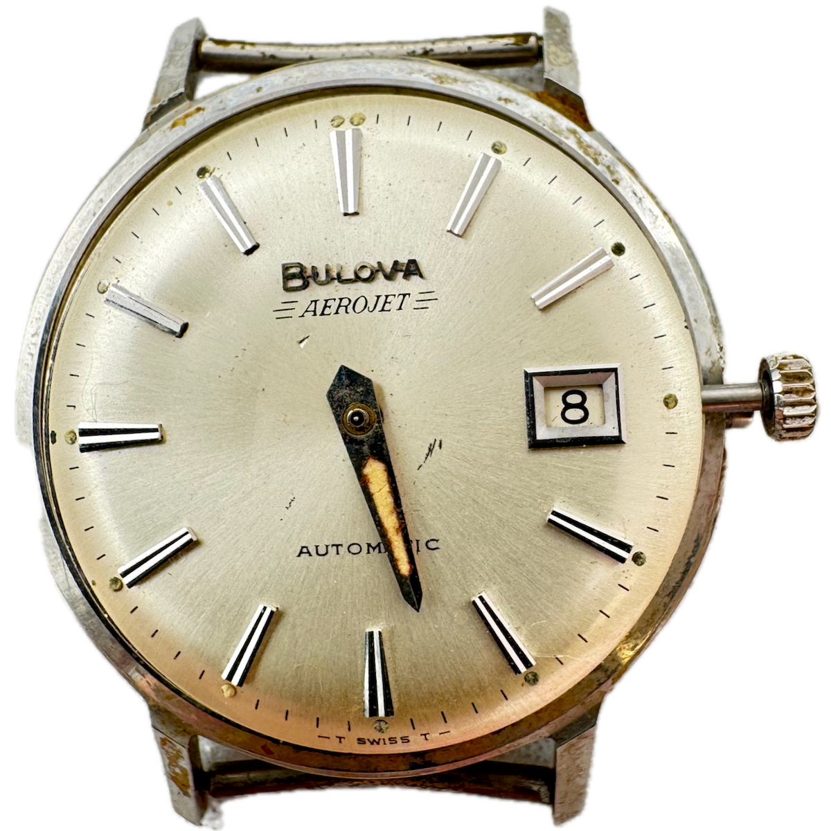 Vintage 1967 Bulova Aerojet Men's Automatic Wristwatch 11 ALACD Swiss Steel