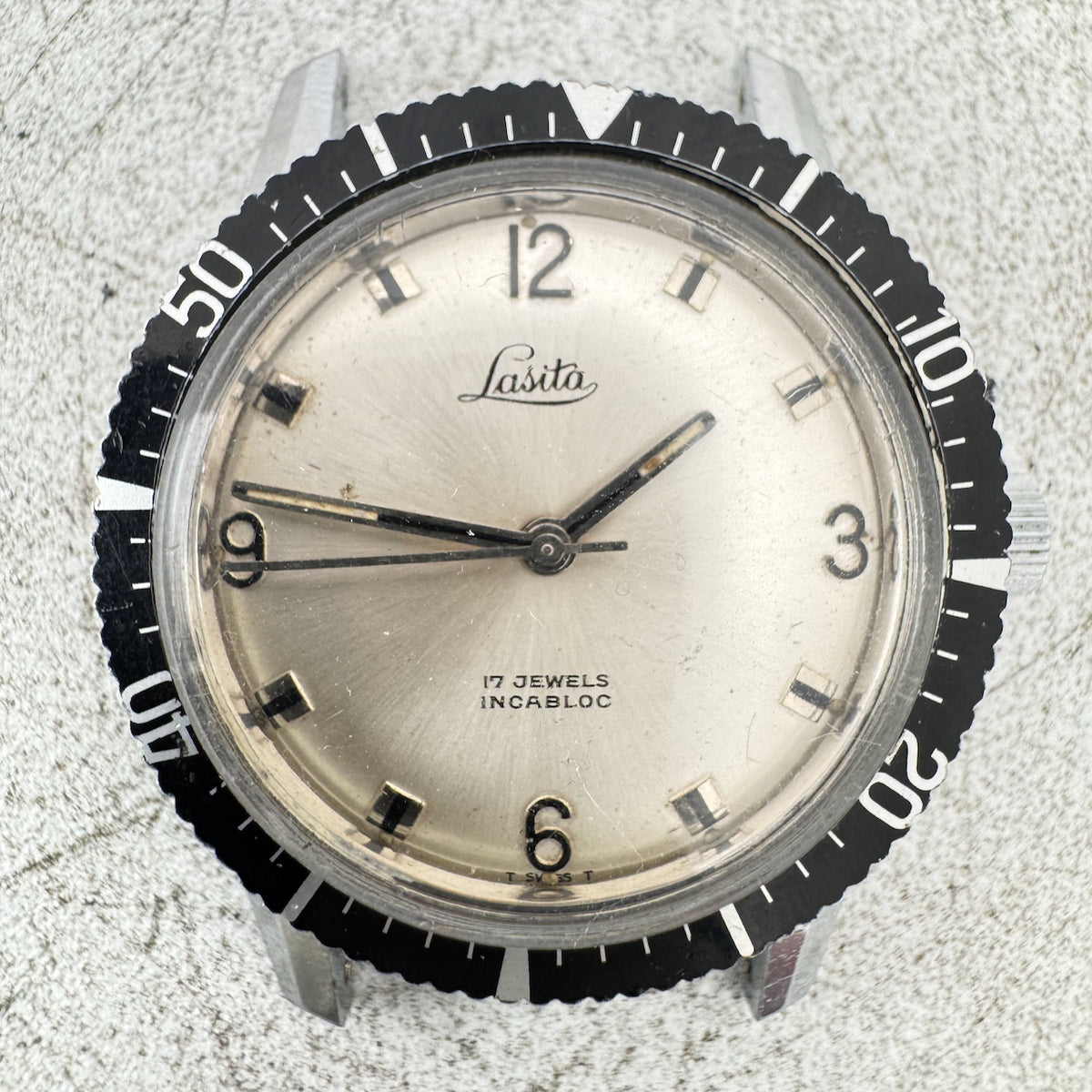 Vintage 35.5mm Incabloc Lasita 17 Jewel Men's Mechanical Wristwatch Swiss