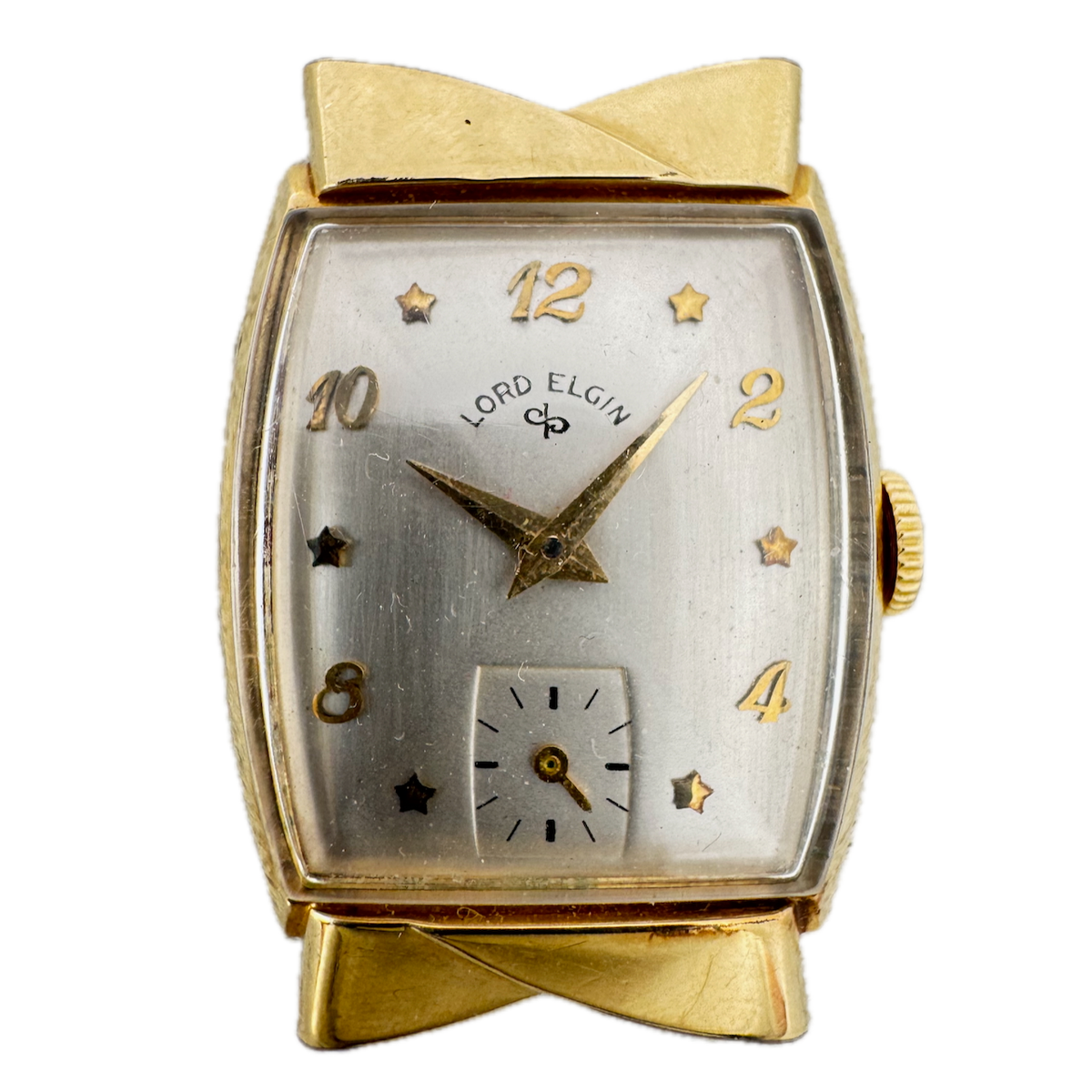 Vintage 23mm Lord Elgin 4626 Ascot 21j Men's Mechanical Wristwatch 670 14k GF