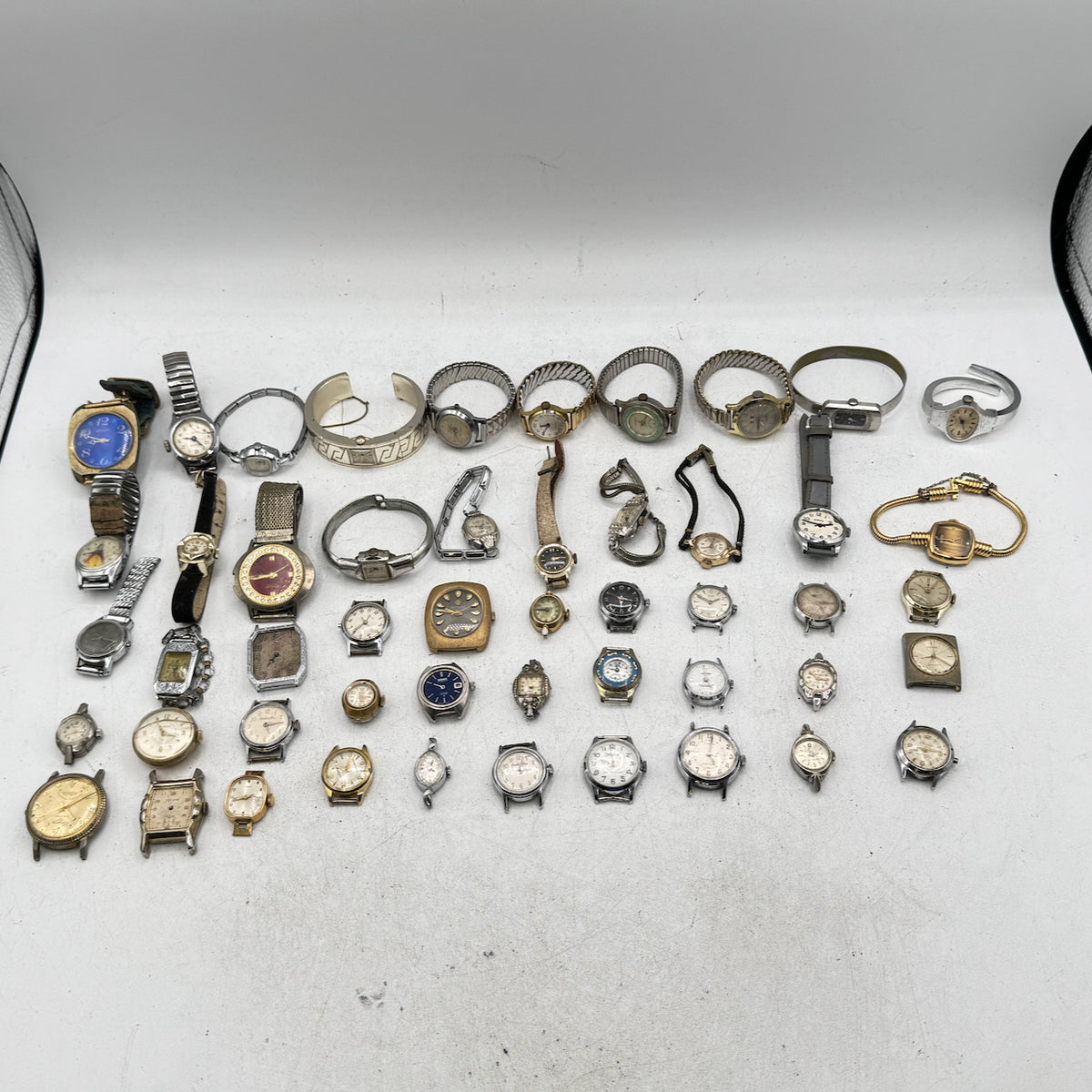 Vintage Bulova, Timex, Elgin, etc. Lot of 50 Ladies Mechanical Wristwatch 1