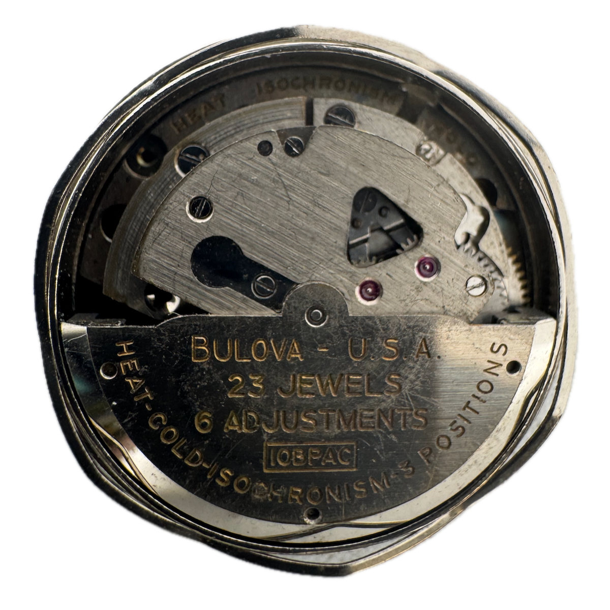 Antique 27mm Bulova 26 Jewel Mechanical Men's Wristwatch Movement 10BPAC USA