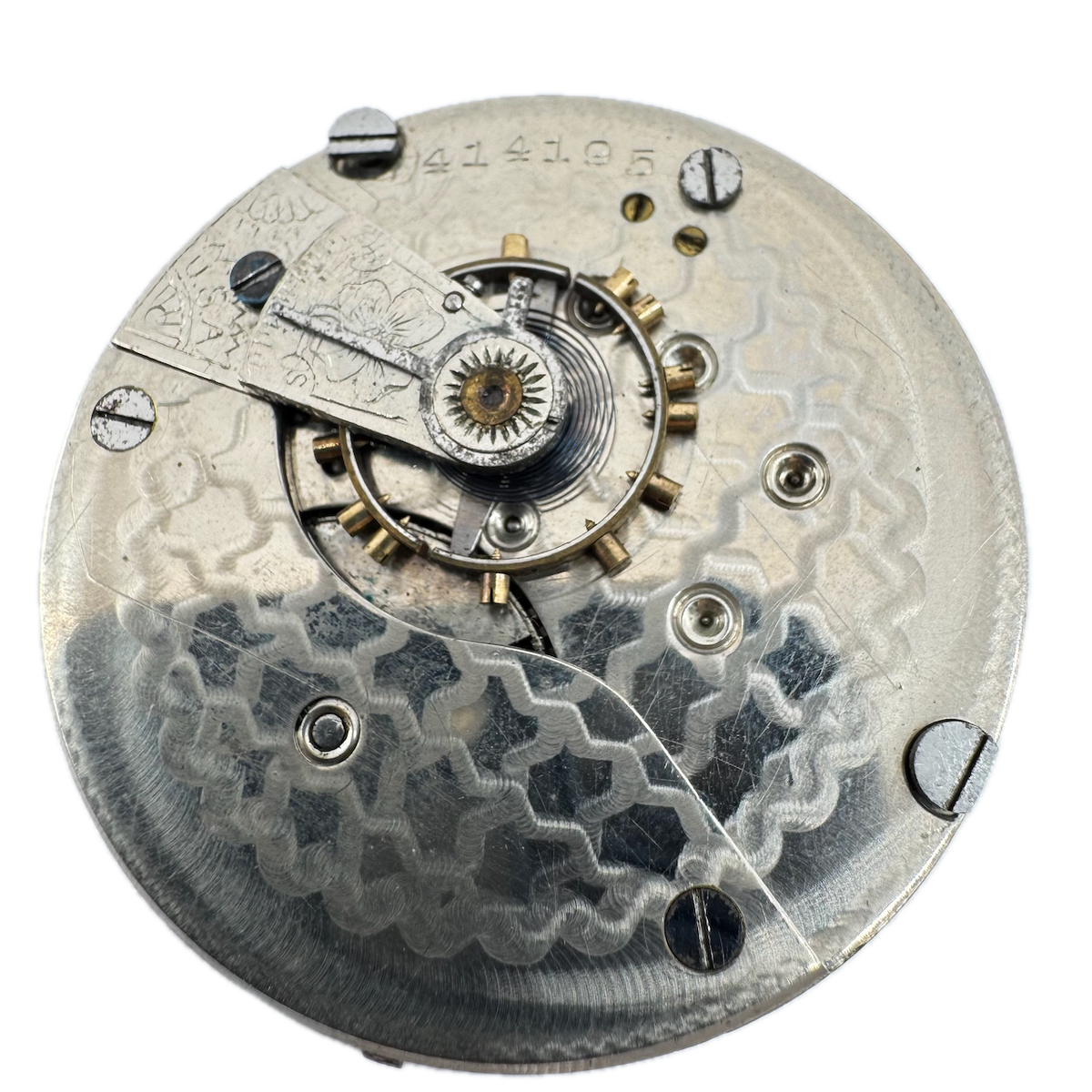 Antique 18s 1893 Trenton Watch Co 7 Jewel Hunter Pocket Watch Movement 70 USA