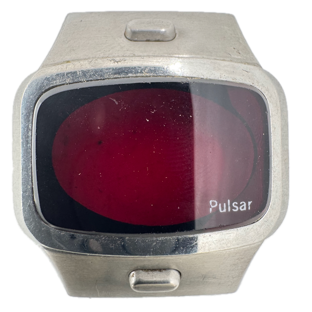 Vintage Pulsar Dress Bezel Men's Wristwatch Case Stainless Steel Swiss Made