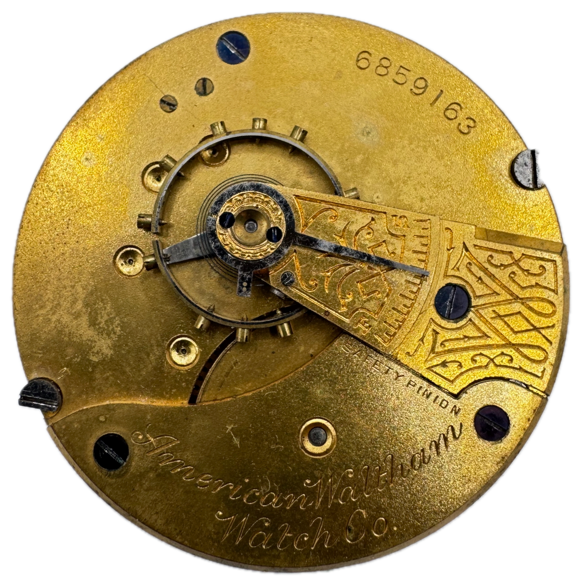Antique 18s 1895 Waltham 7 Jewel Mechanical Pocket Watch Movement 1 USA