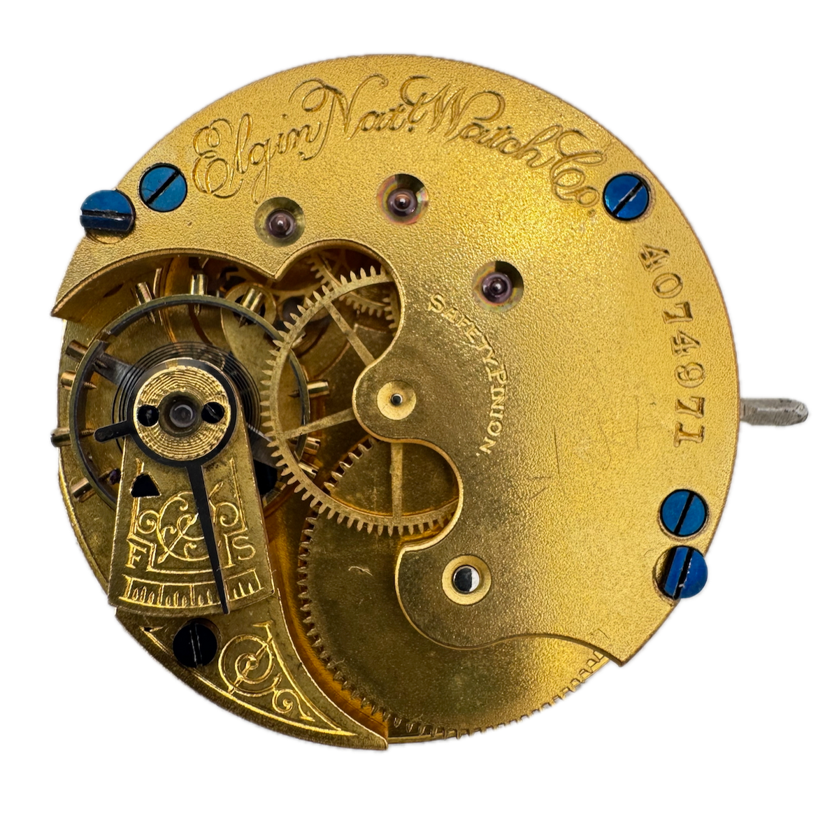 Antique 6s 1891 Elgin 11 Jewel Mechanical Hunter Pocket Watch Movement 94 USA