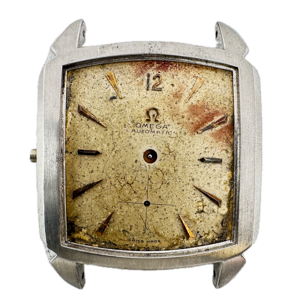 Vintage 32mm Omega 3950-7 Men's Automatic Wristwatch 344 Steel Incomplete