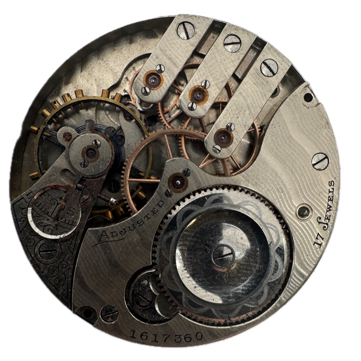 Antique 16 Size Illinois Getty Mechanical Hunter Pocket Watch Movement 185 USA