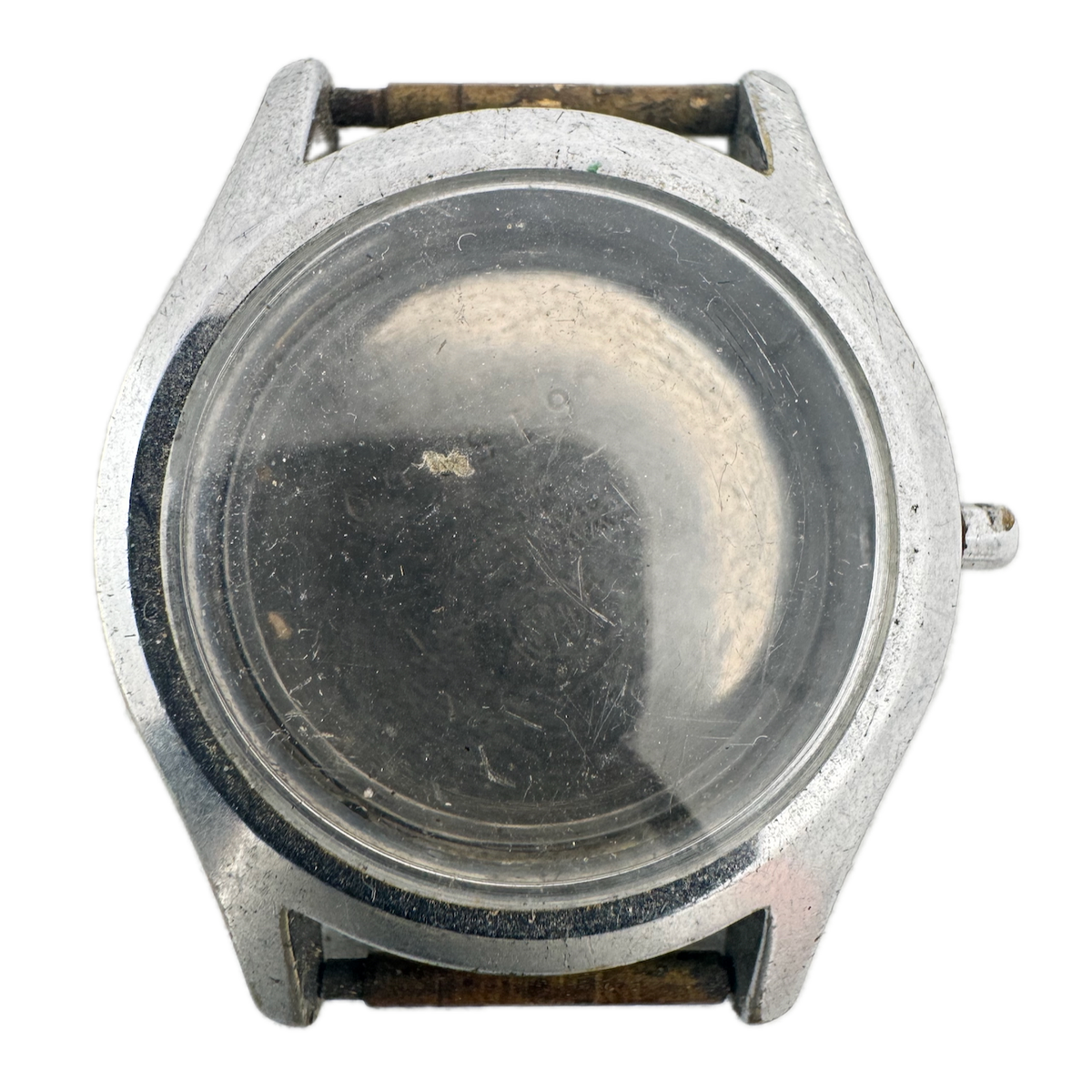 Vintage I.D. Watch Case Co. Military Men's Wristwatch Case 29mm Steel USA