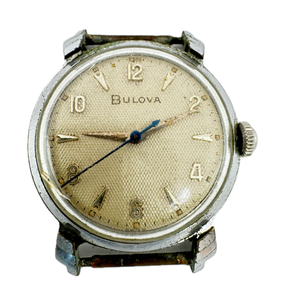 Vintage Bulova 17 Jewel Men's Mechanical Wristwatch 11 AAC Swiss Chrome Plated