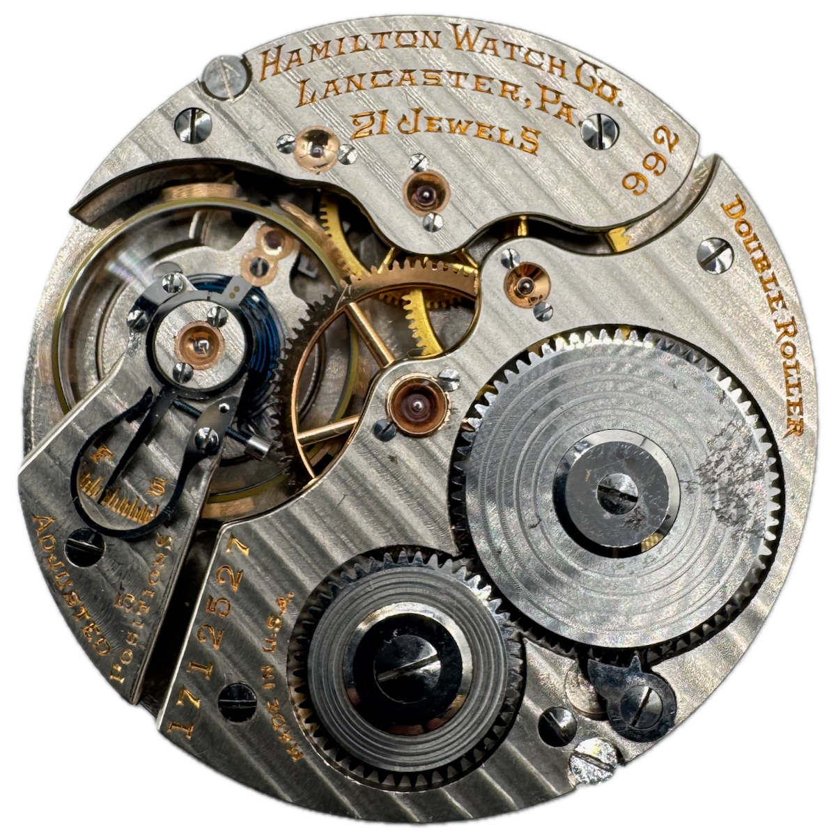 Antique 16s 1923 Hamilton 21j Mechanical Railroad Pocket Watch Movement 992 USA