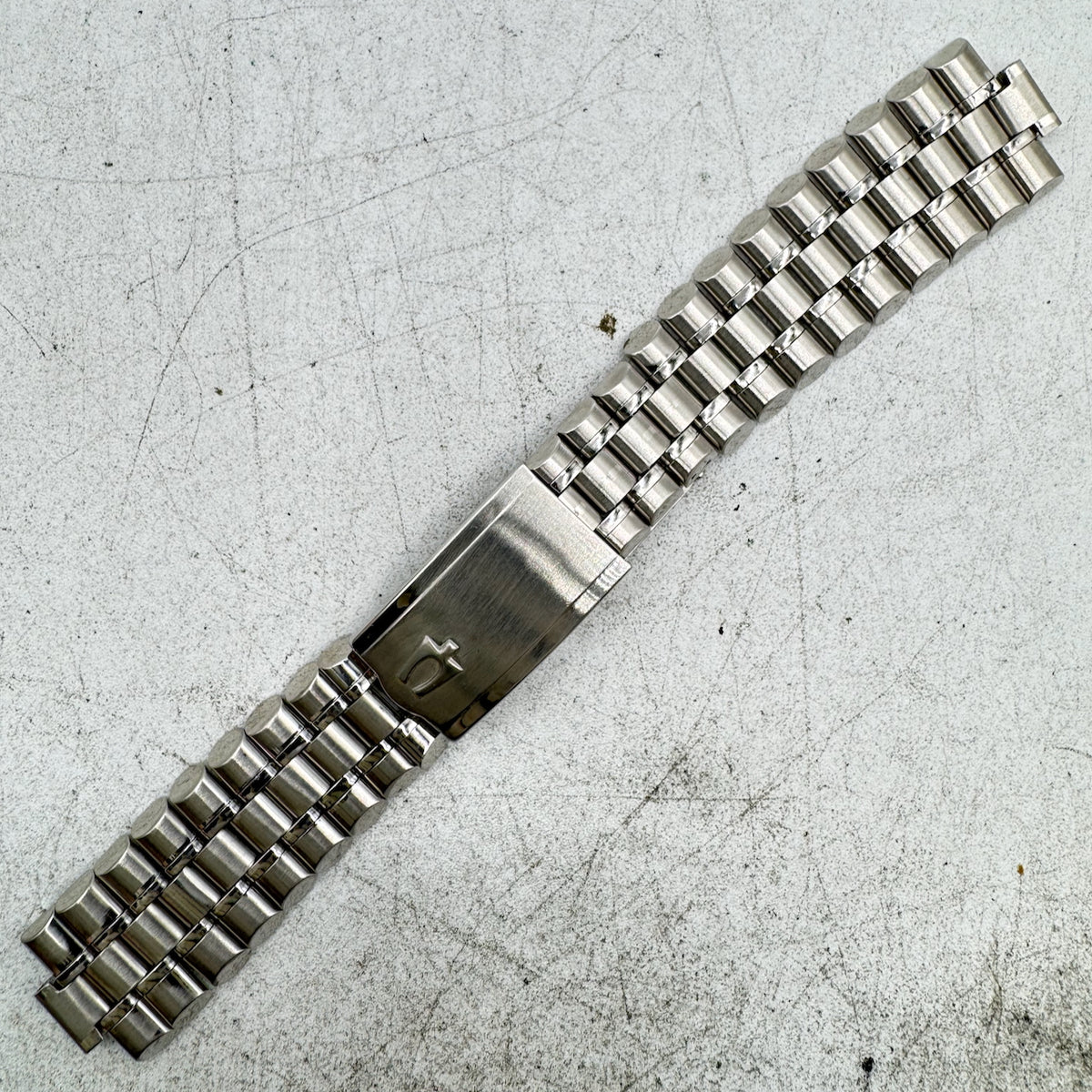 Vintage Accutron Men's Wristwatch Band Steel Bullet Bracelet USA No End Links