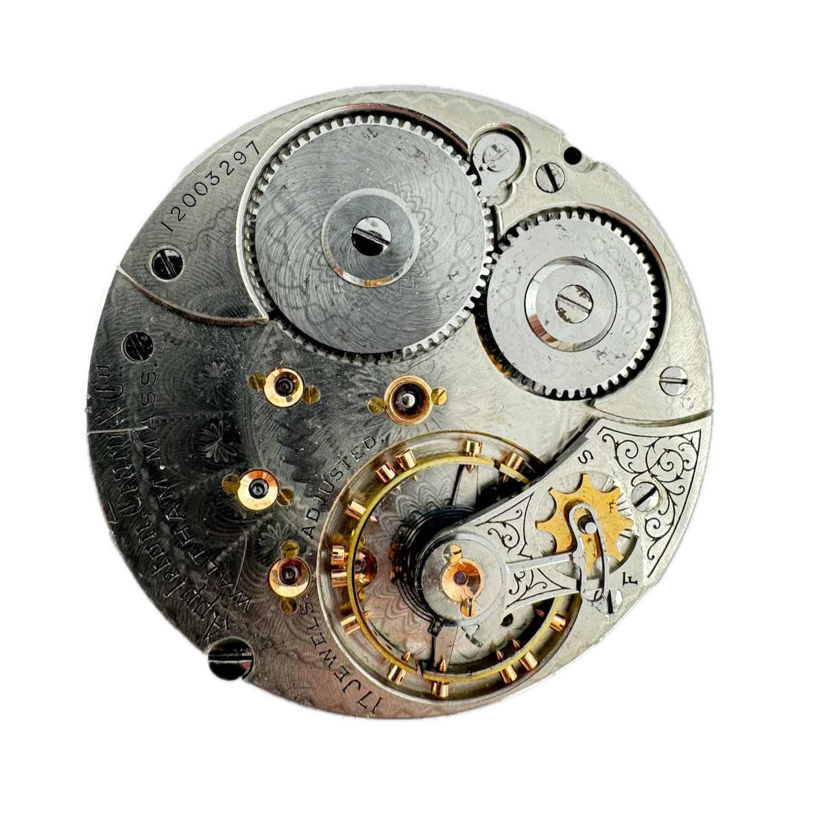 Antique 18S Waltham Appleton Tracy 17 Jewel Mechanical Pocket Watch Movement