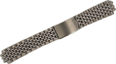 Vintage 17.5mm Seiko Men's Wristwatch Band Stainless Steel Beads of Rice Japan B