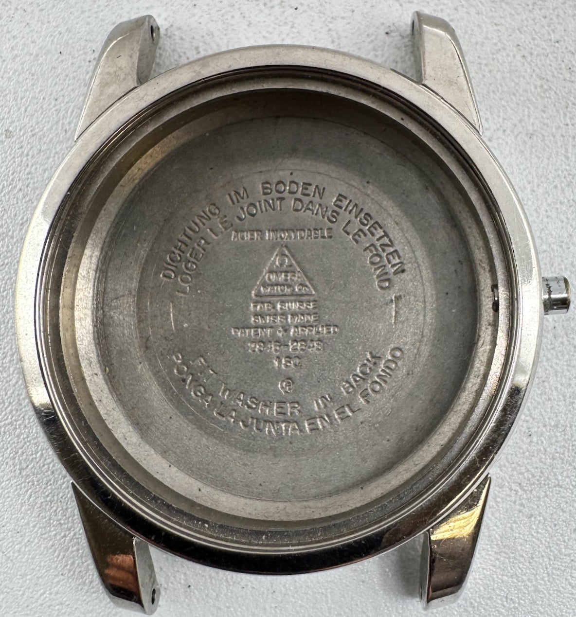 Vintage Omega 2846-2848 1SC Seamaster Men's Wristwatch Case 34mm Swiss Made