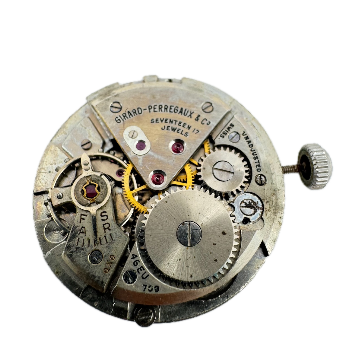 Vintage Girard-Perregaux Seahawk Mechanical Men's Wristwatch Movement 709 Swiss