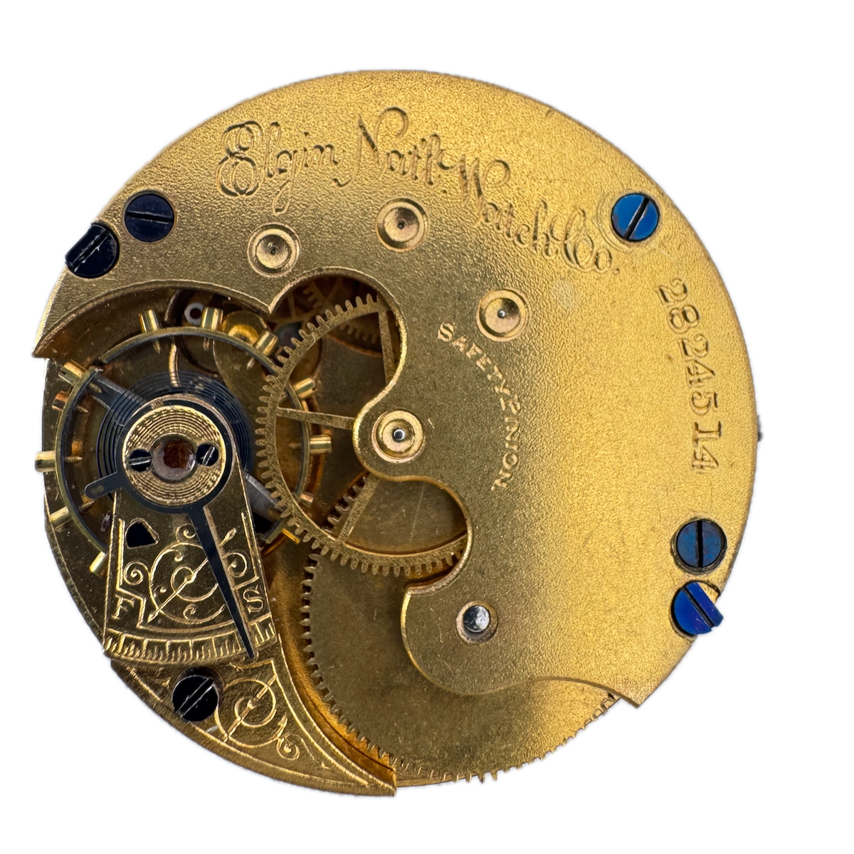 Antique 6s 1888 Elgin 7 Jewel Mechanical Hunter Pocket Watch Movement 95 USA