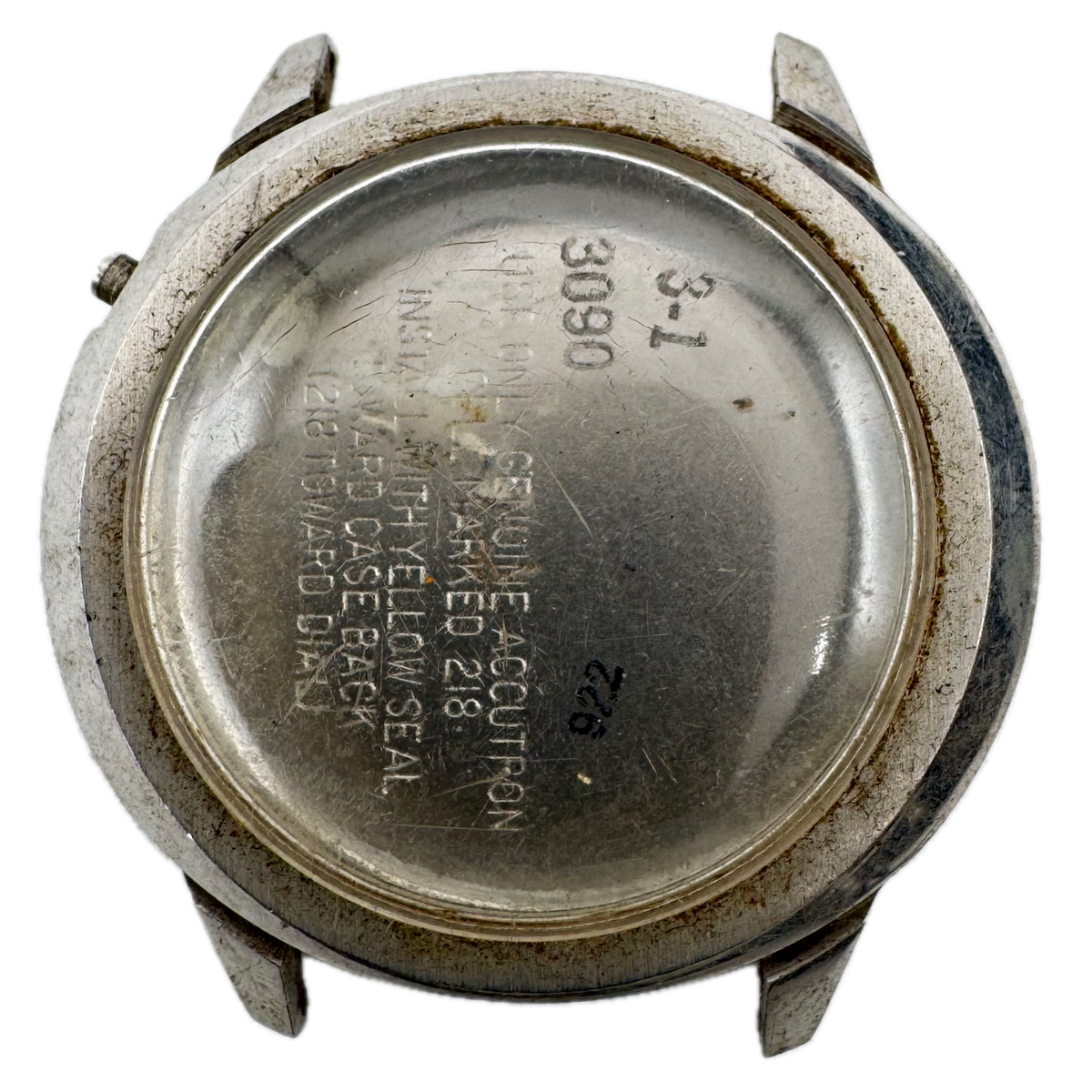 Vintage Bulova Accutron 3090 Men's Wristwatch Case for for 218 38mm Steel