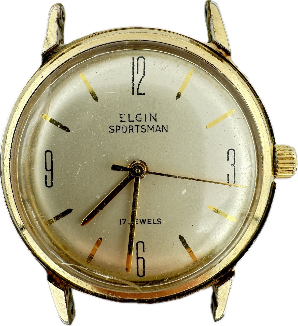 Vintage Elgin Sportsman 17 Jewel Men's Mechanical Wristwatch 720 Gold Tone