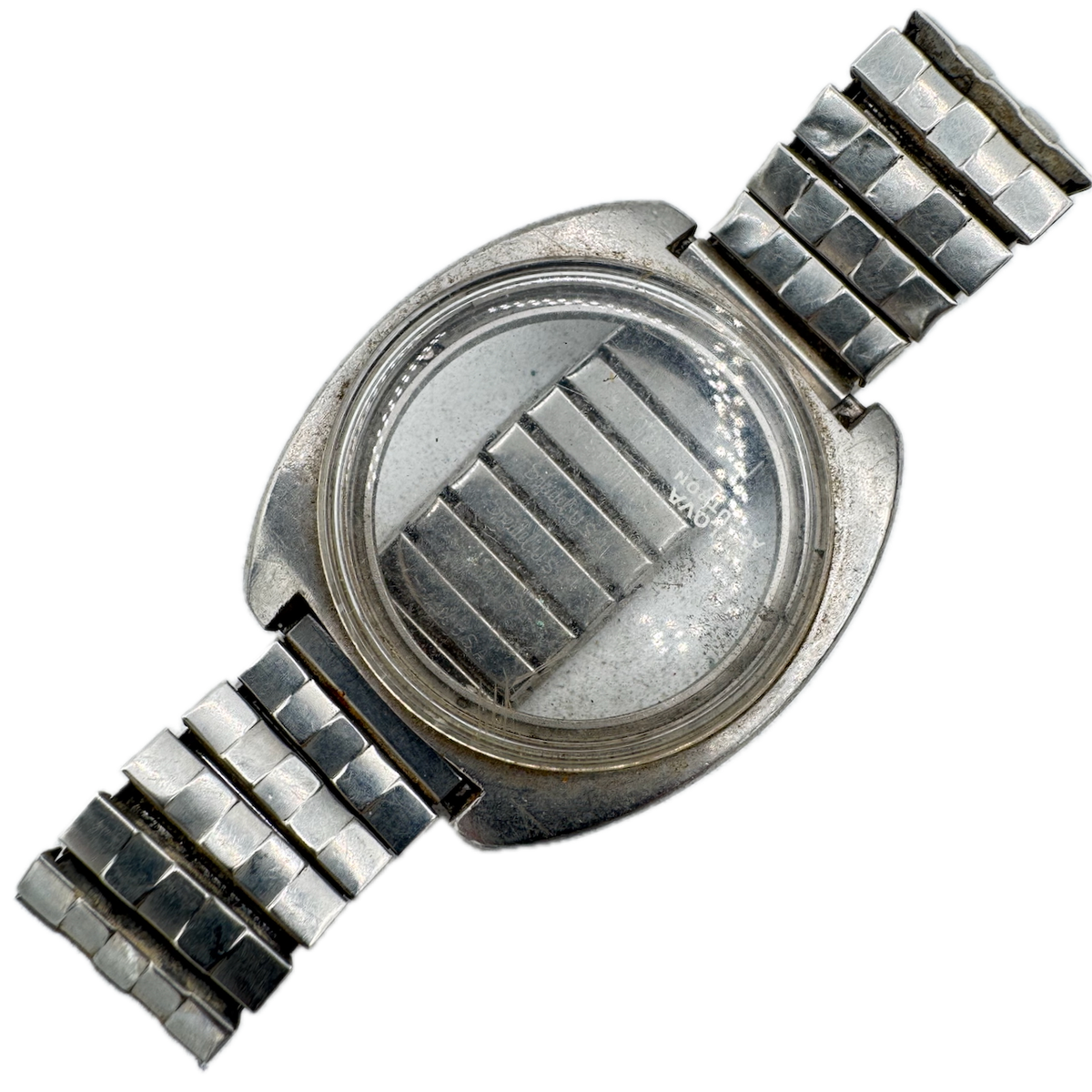 Vintage Accutron Spaceview Men's Wristwatch Case 38mm Stainless Steel USA
