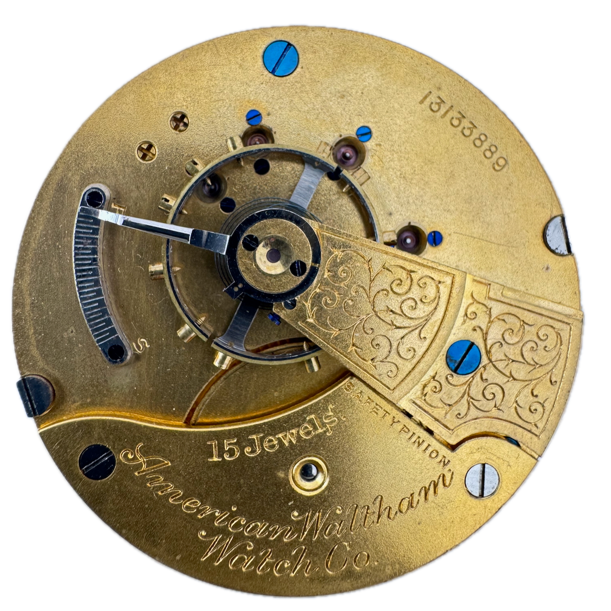 Antique 18s 1903 Waltham 15j Mechanical Hunter Pocket Watch Movement 81 USA