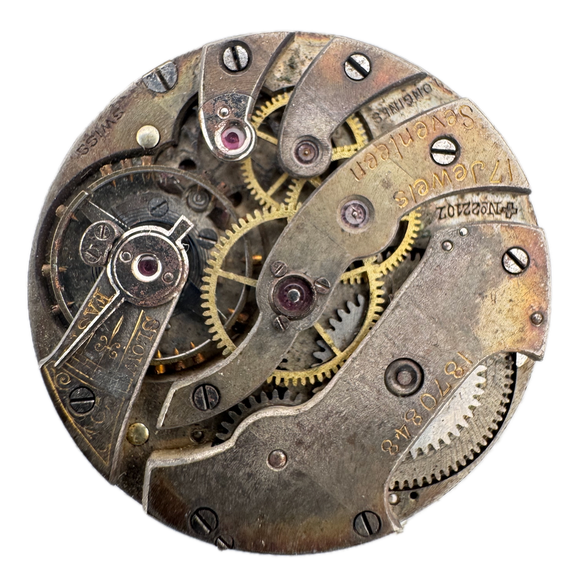 Antique 26mm Longines 17 Jewel Mechanical Pocket Watch Movement Swiss