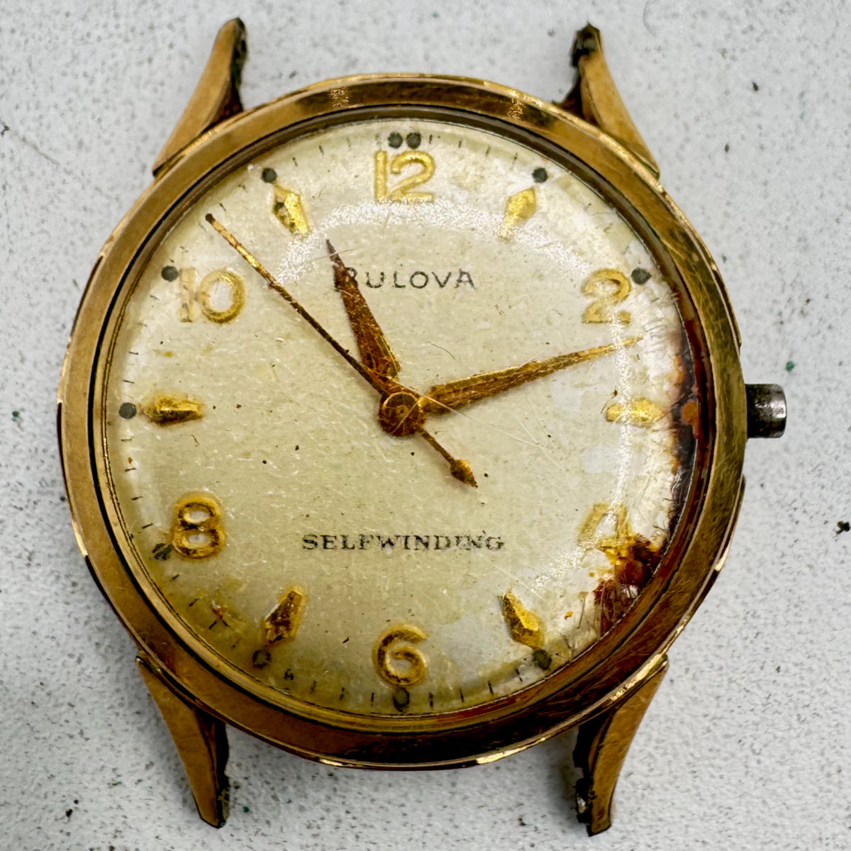 Vintage 1958 Bulova Selfwinding Men's Automatic Wristwatch 11 AFAC Swiss