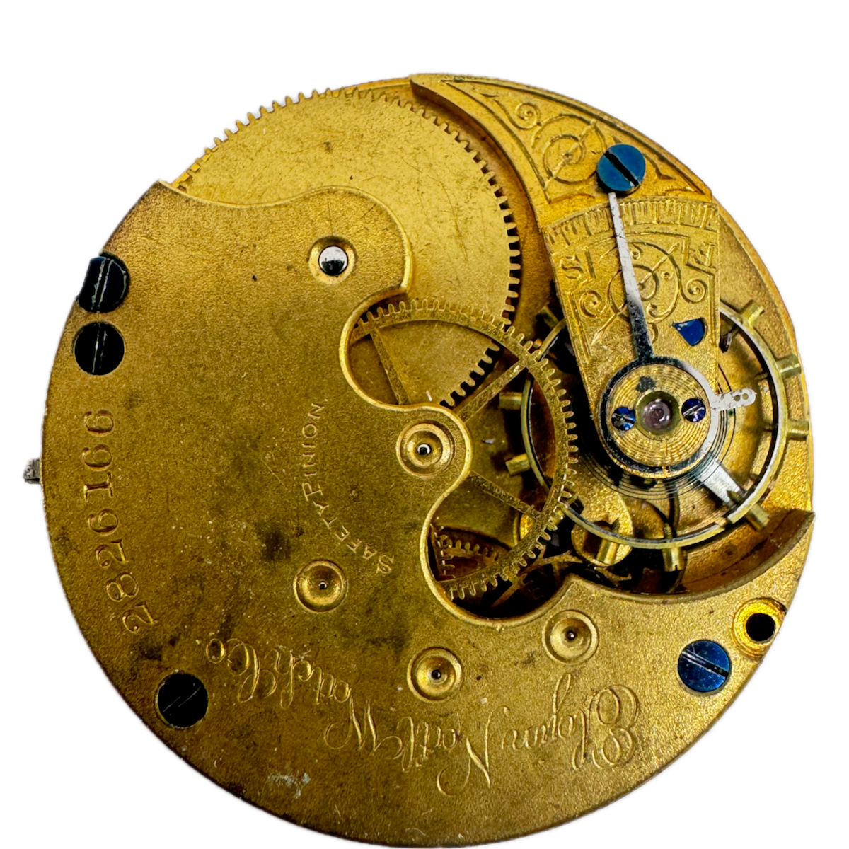 Antique 6s 1888 Elgin 7 Jewel Mechanical Hunter Pocket Watch Movement 95 USA