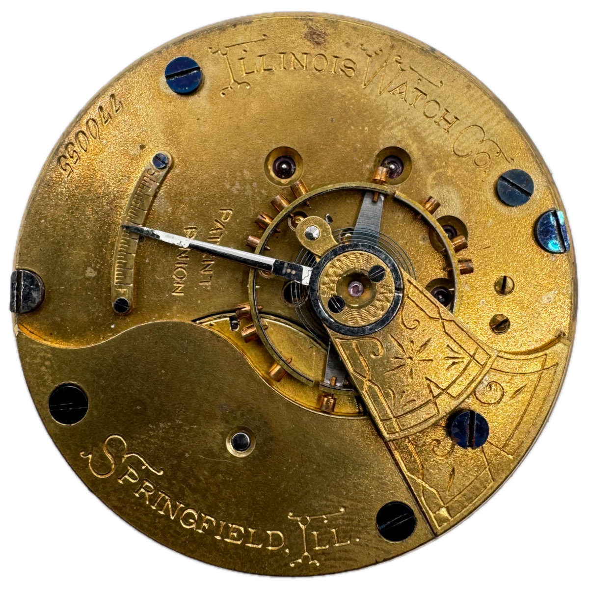 Antique 18s 1890 Illinois 11j Mechanical Hunter Pocket Watch Movement 2 USA