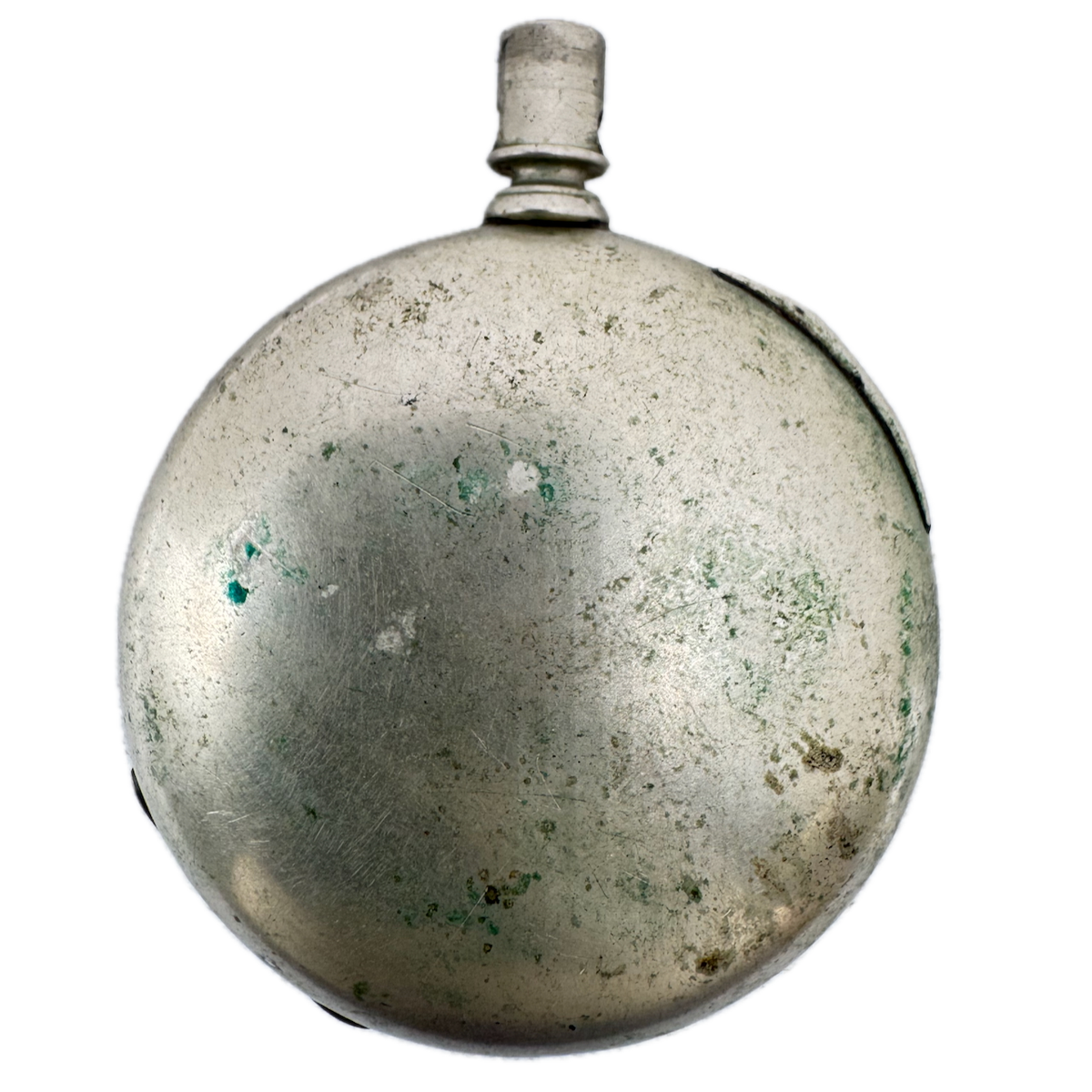 Antique 18s Keystone Smooth Bezel Open Face Pocket Watch Case Silveroid USA