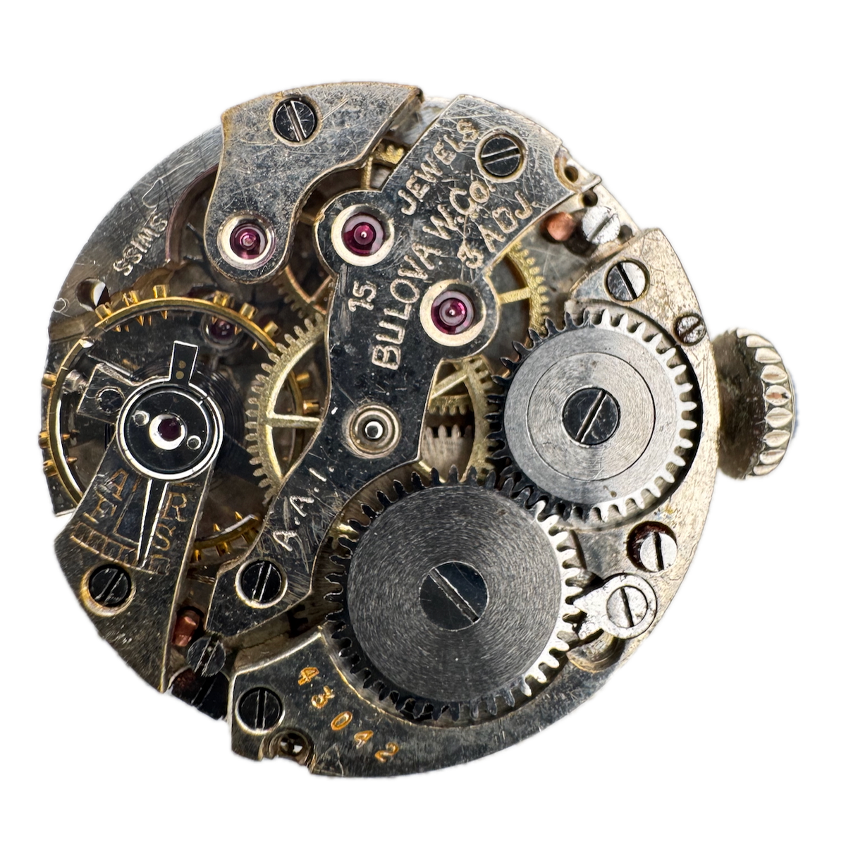 Vintage 22mm Bulova 15 Jewel Mechanical Ladies Wristwatch Movement Swiss