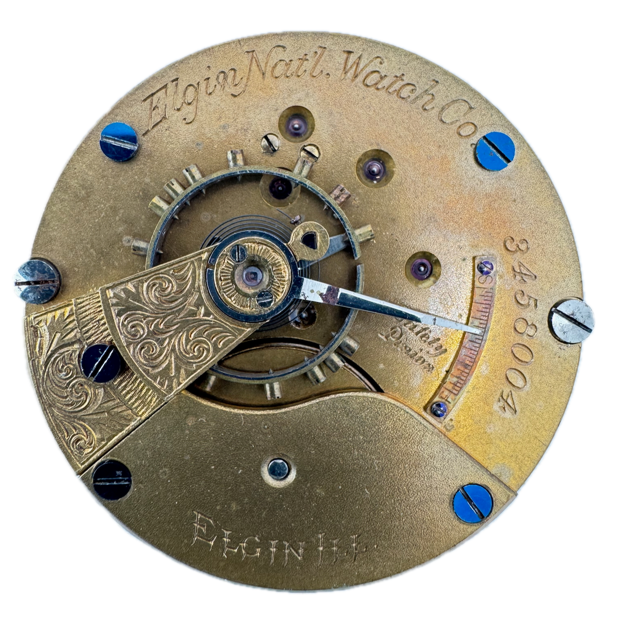 Antique 18s 1889 Elgin 11 Jewel Mechanical Hunter Pocket Watch Movement 10 USA