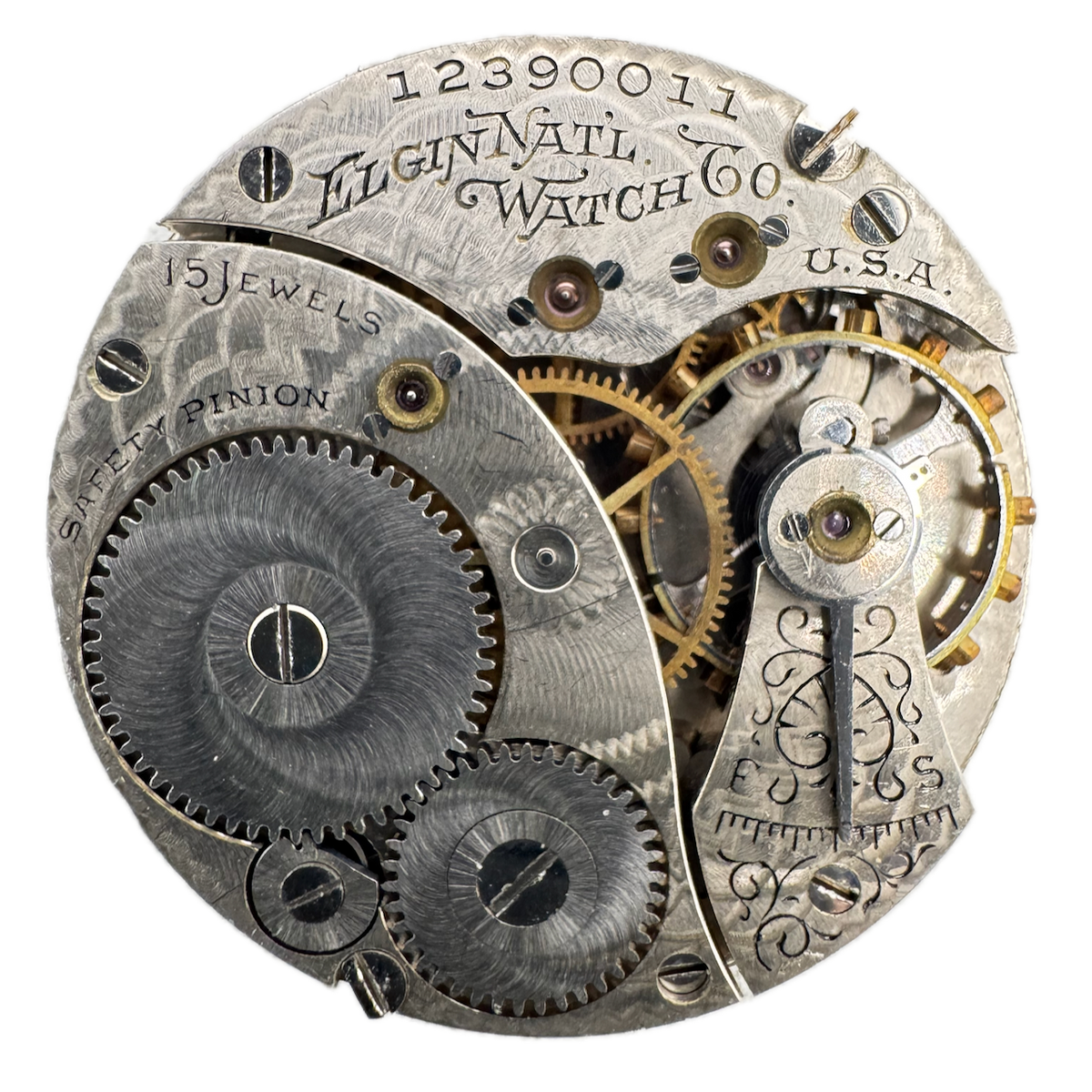 Antique 0s 1906 Elgin 3 15 Jewel Mechanical Pocket Watch Movement 319 USA