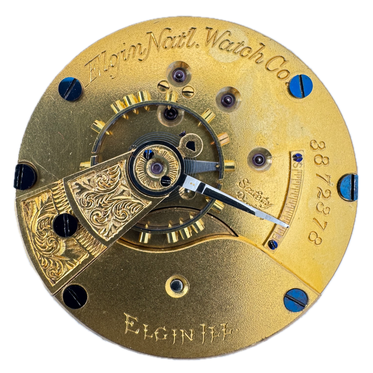 Antique 18s 1890 Elgin 11 Jewel Mechanical Pocket Watch Movement 10 USA