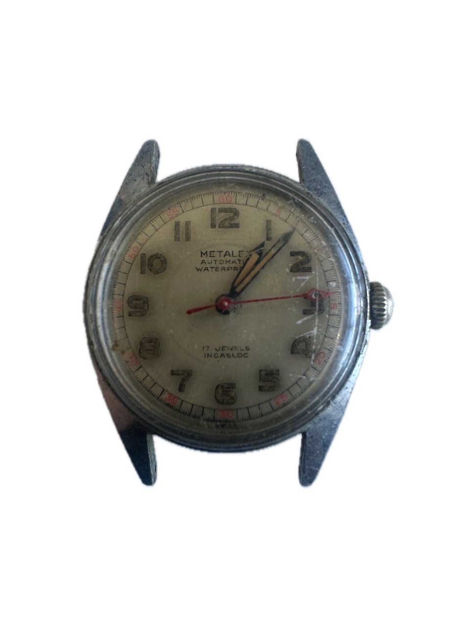 Vintage 30mm Metalex 862 Men's Automatic Wristwatch Swiss Steel & Chrome