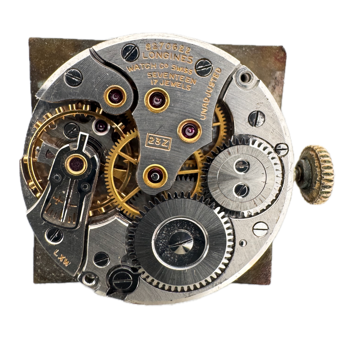 Vintage 24mm Longines 17 Jewel Mechanical Men's Wristwatch Movement 23Z Runs