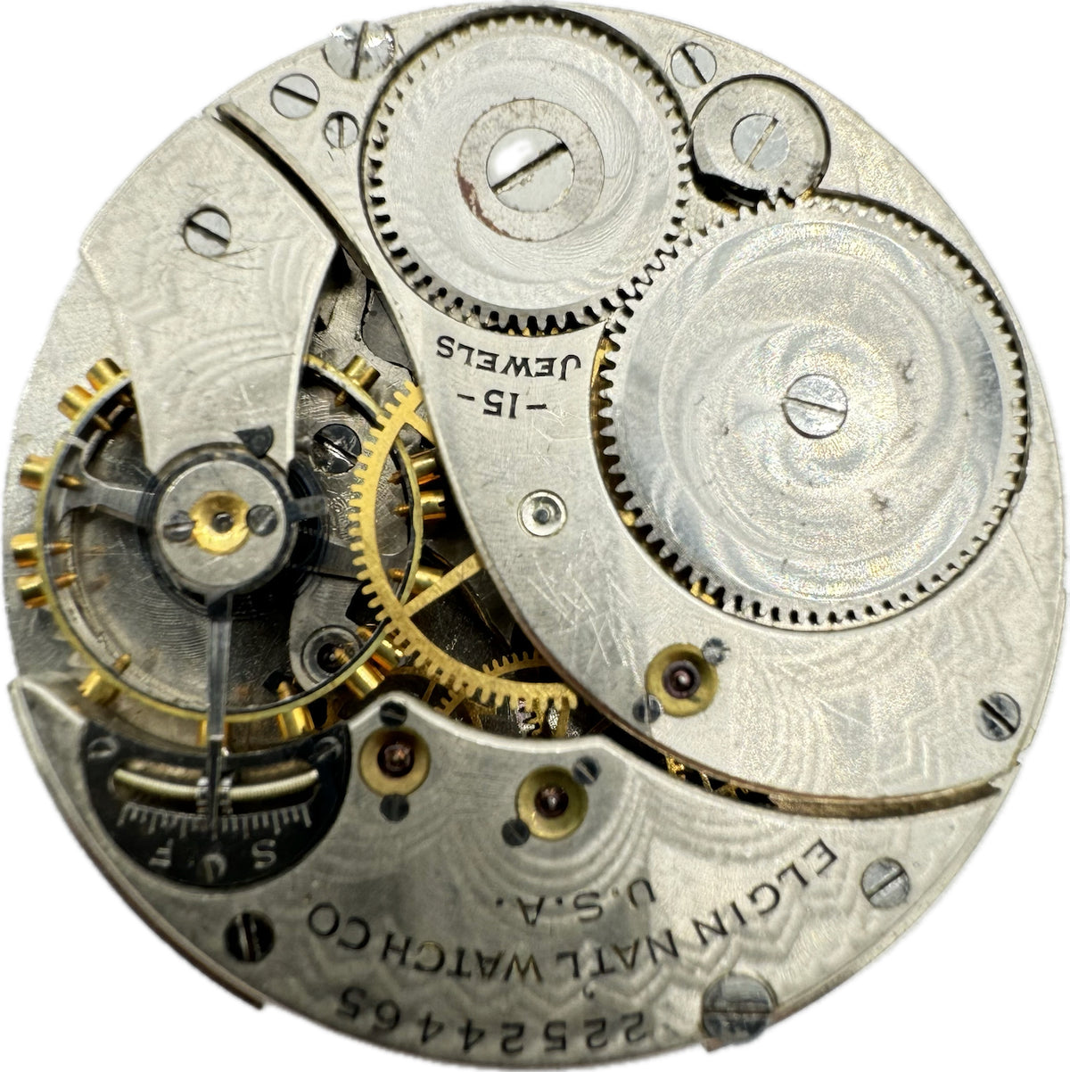Elgin Multicolor Gilt Dial