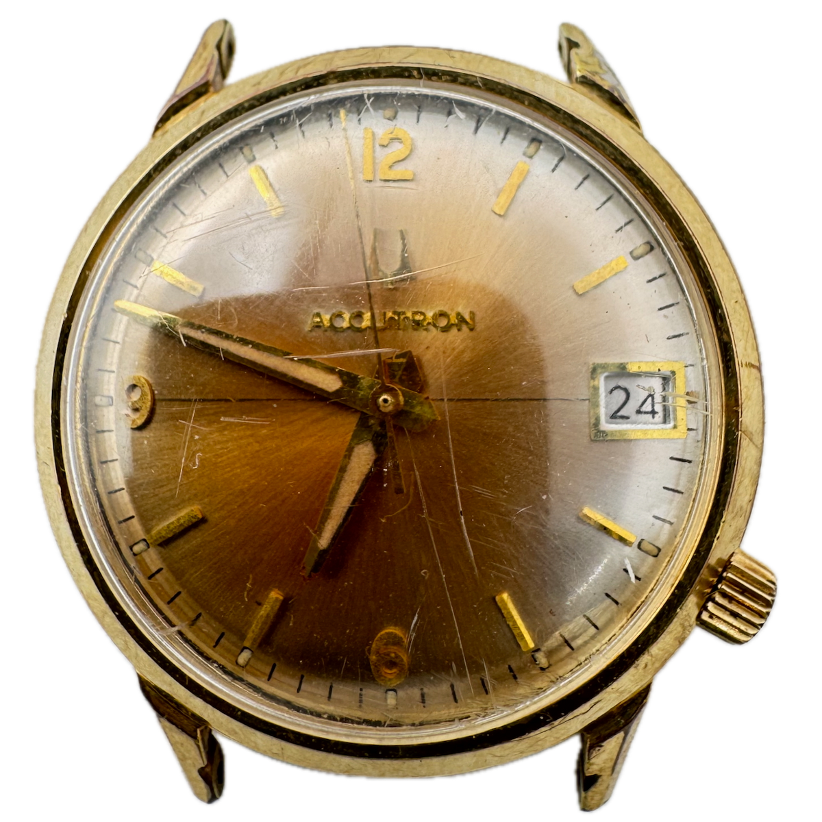 Accutron Copper Sunburst Date 1976